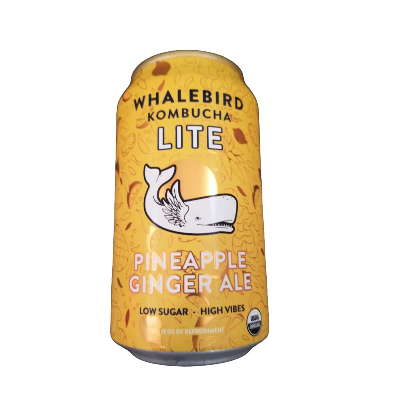 Whalebird Kombucha Pinenapple Ginger Ale
