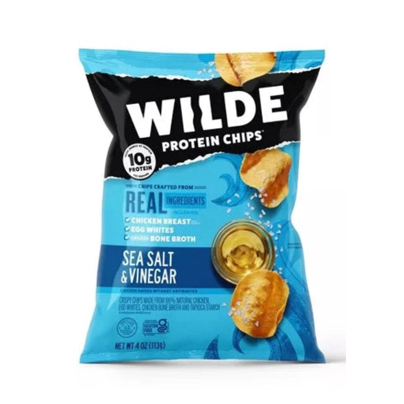 WILDE SNACKS Salt & Vingar Style Protein Chips 2.25 oz