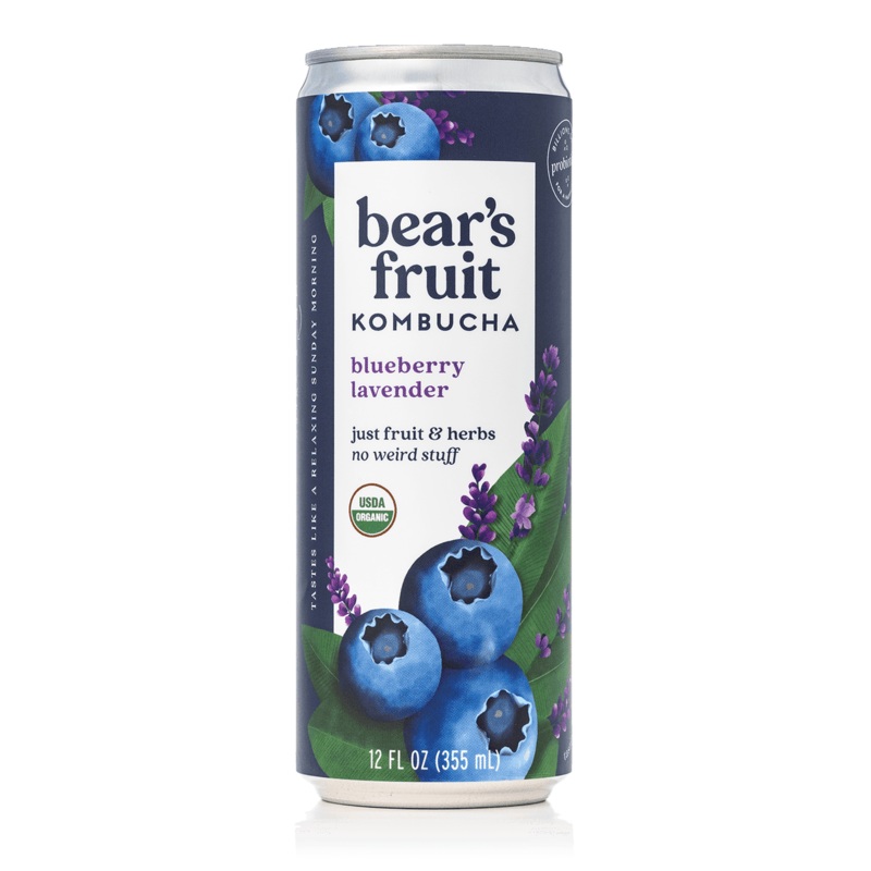 BEAR'S FRUIT Blueberry Lavender Kombucha