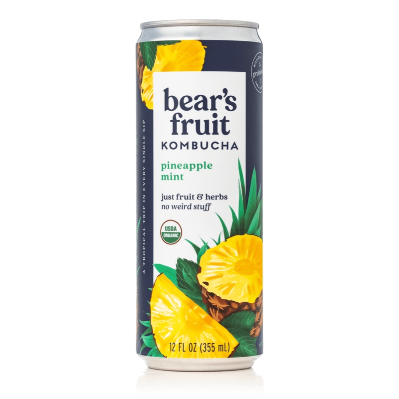 BEAR'S FRUIT Pineapple Mint Kombucha