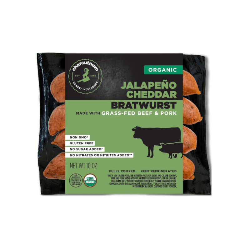 CHARCUTNUVO Jalapeo Cheddar Bratwurst