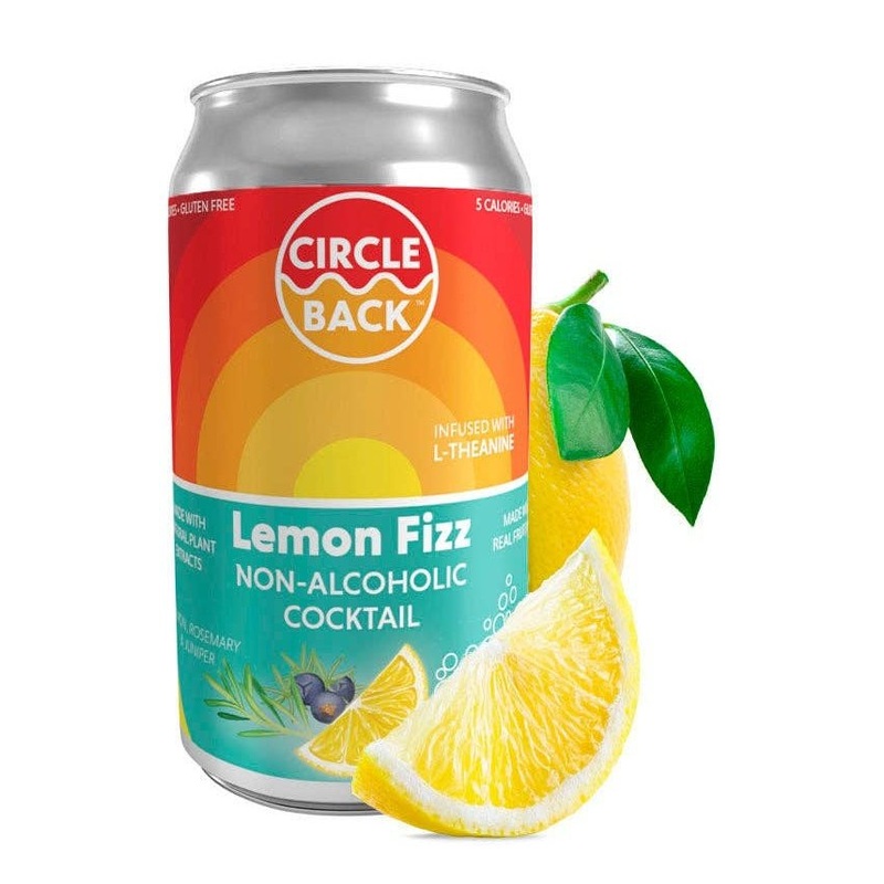 CIRCLE BACK Lemon Fizz Non-Alcoholic Cocktail