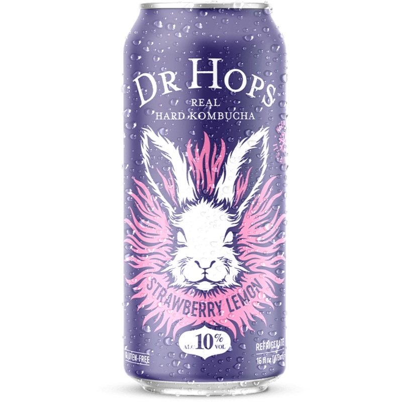 DR. HOPS Strawberry Lemon Hard Kombucha