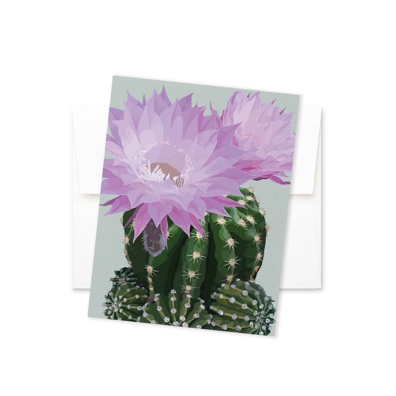 FAIRE Modern Cactus Botanical Birthday Card