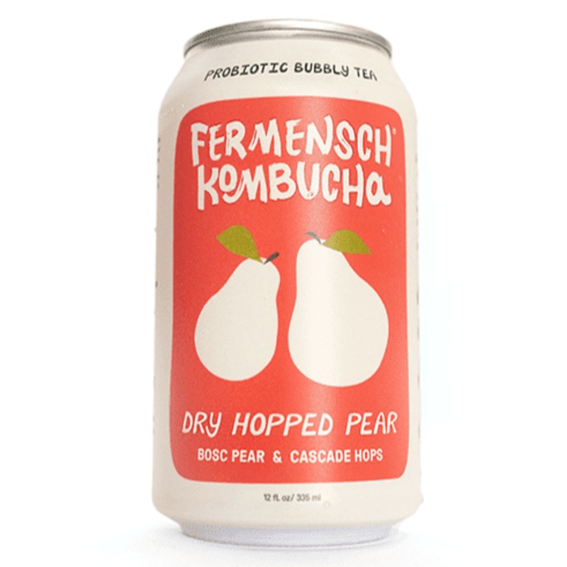 FERMENSCH KOMBUCHA Dry Hopped Pear Kombucha