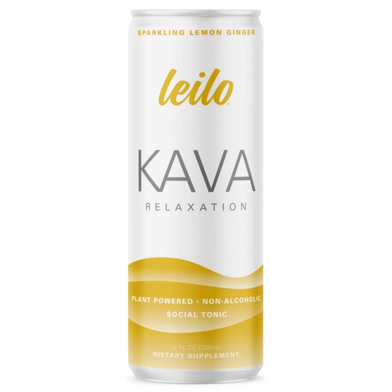 LEILO Kava Relaxation Sparkling Lemon Ginger