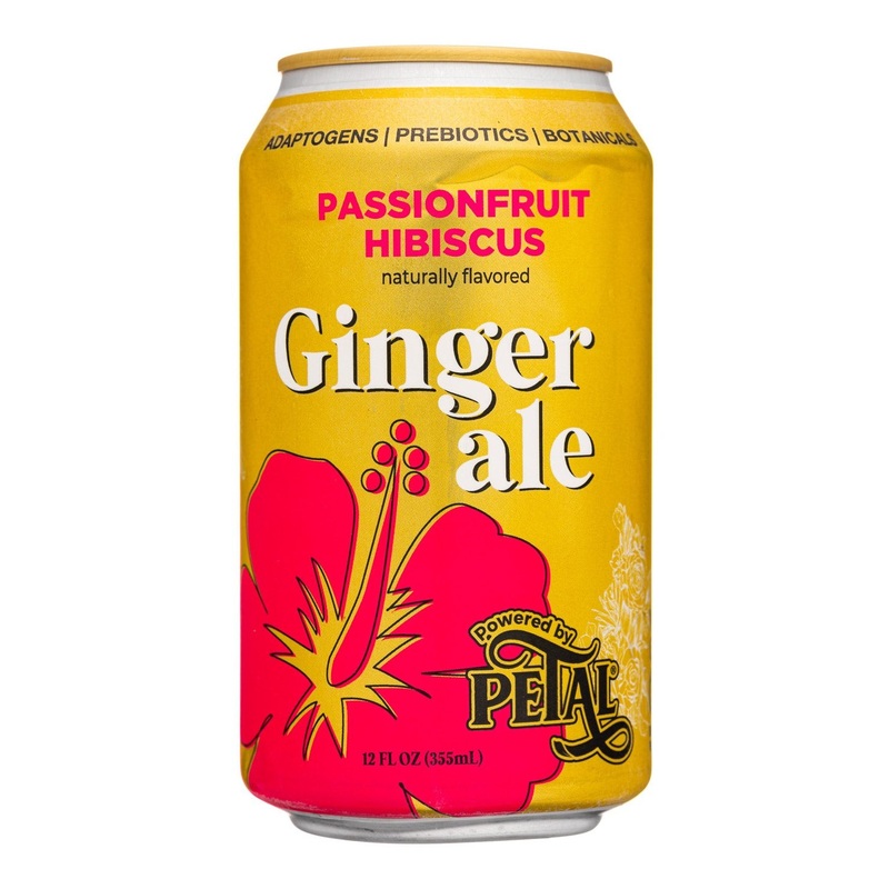 PETAL Passionfruit Hibiscus Ginger Ale