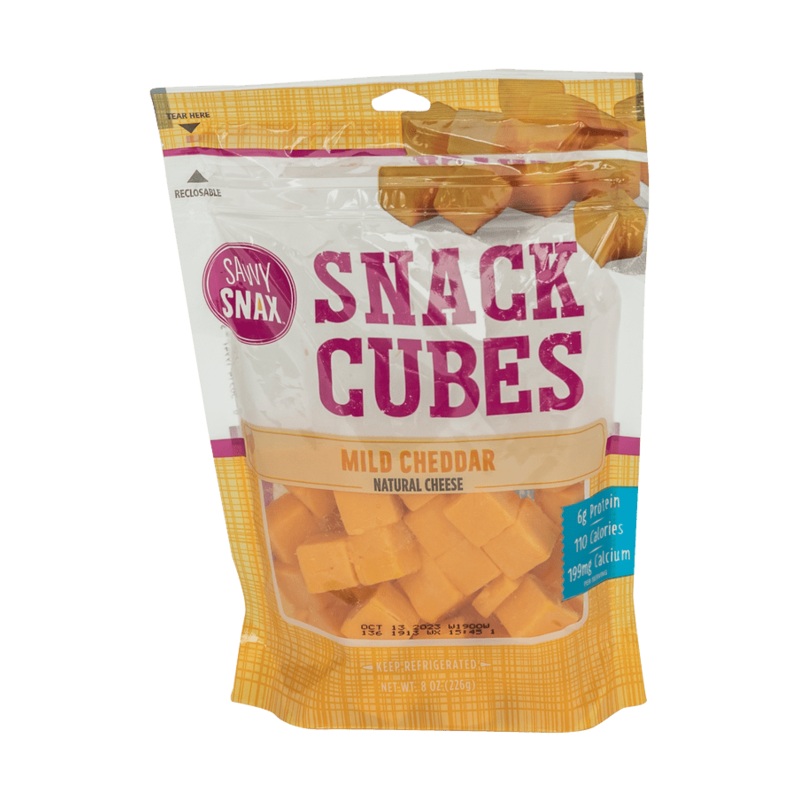 SAVVY SNAX Mild Cheddar Snack Cubes