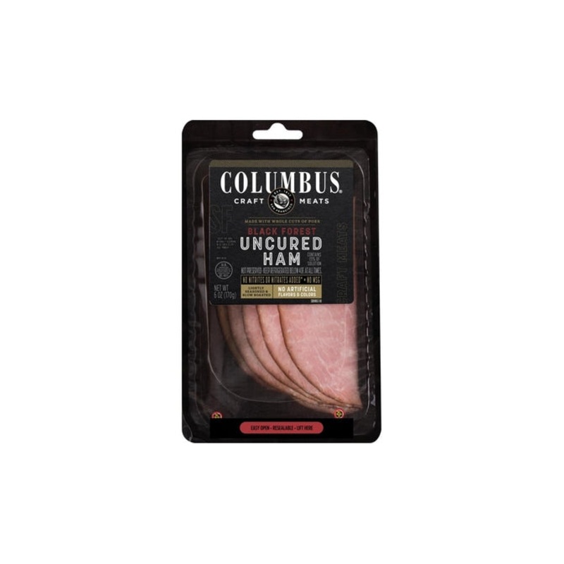 COLUMBUS Black Forest Uncured Sliced Ham