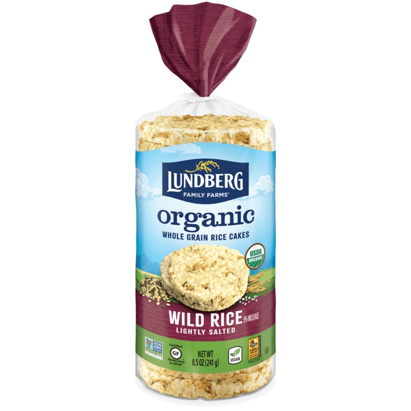 LUNDBERG FAMILY FARMS Organic Lightly Salted Wild Rice Cakes
