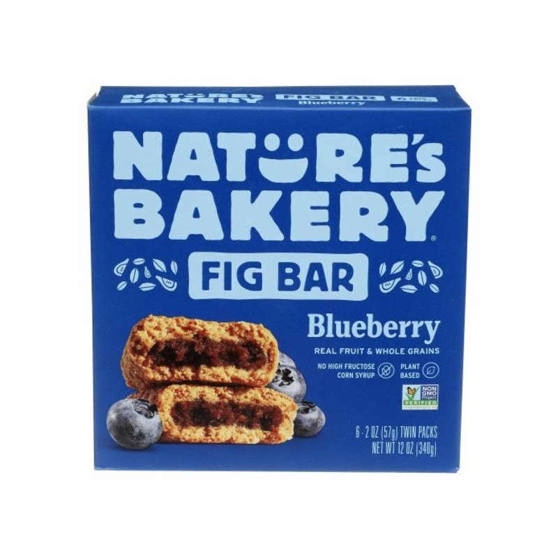 NATURE'S BAKERY Whole Wheat Blueberry Fig Bars 6 Pack