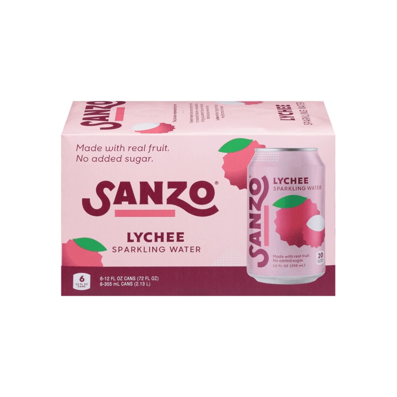 SANZO Lychee Sparkling Water 6pk