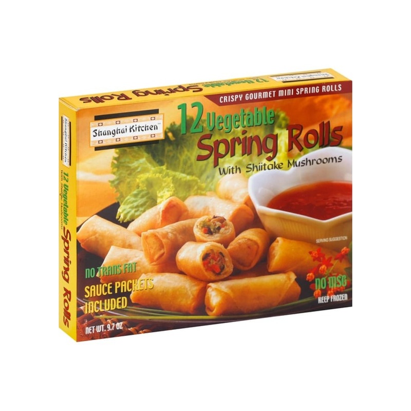 SHANGHAI KITCHEN Vegetable Spring Rolls 12pc