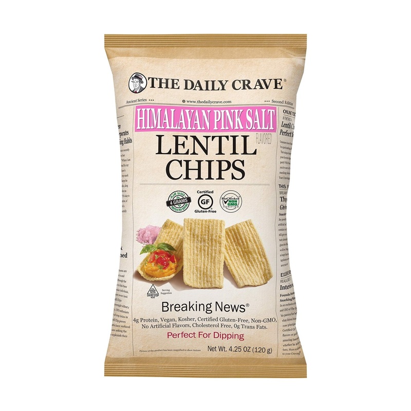 THE DAILY CRAVE Himalayan Pink Salt Lentil Chips