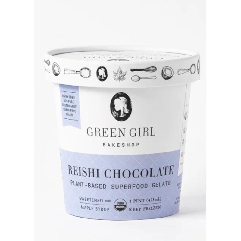 GREEN GIRL BAKESHOP Reishi Chocolate Pint