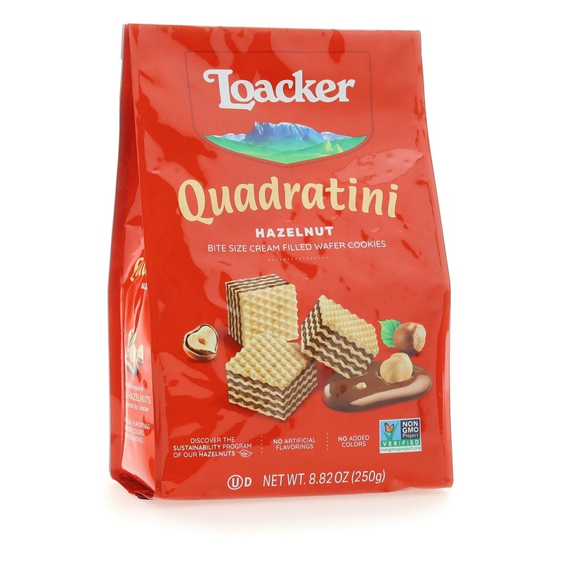 LOACKER Quadratini Classic Hazelnut Wafers