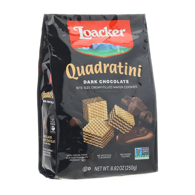 LOACKER Quadratini Dark Chocolate Wafers