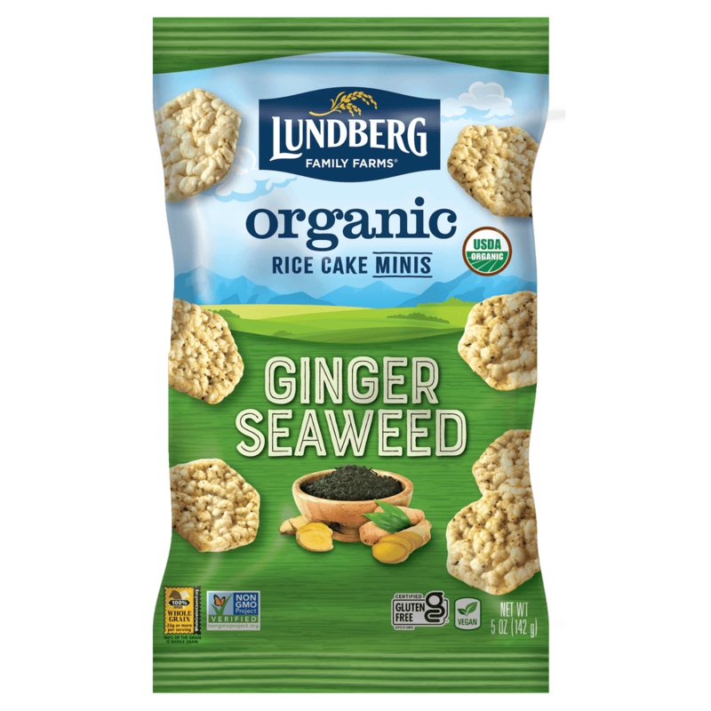 LUNDBERG FAMILY FARMS Ginger Seaweed Rice Cake Minis