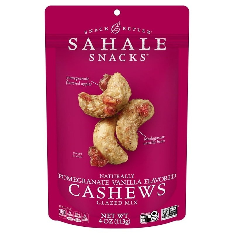 SAHALE SNACK Naturally Pomegranate Vanilla Flavored Cashews