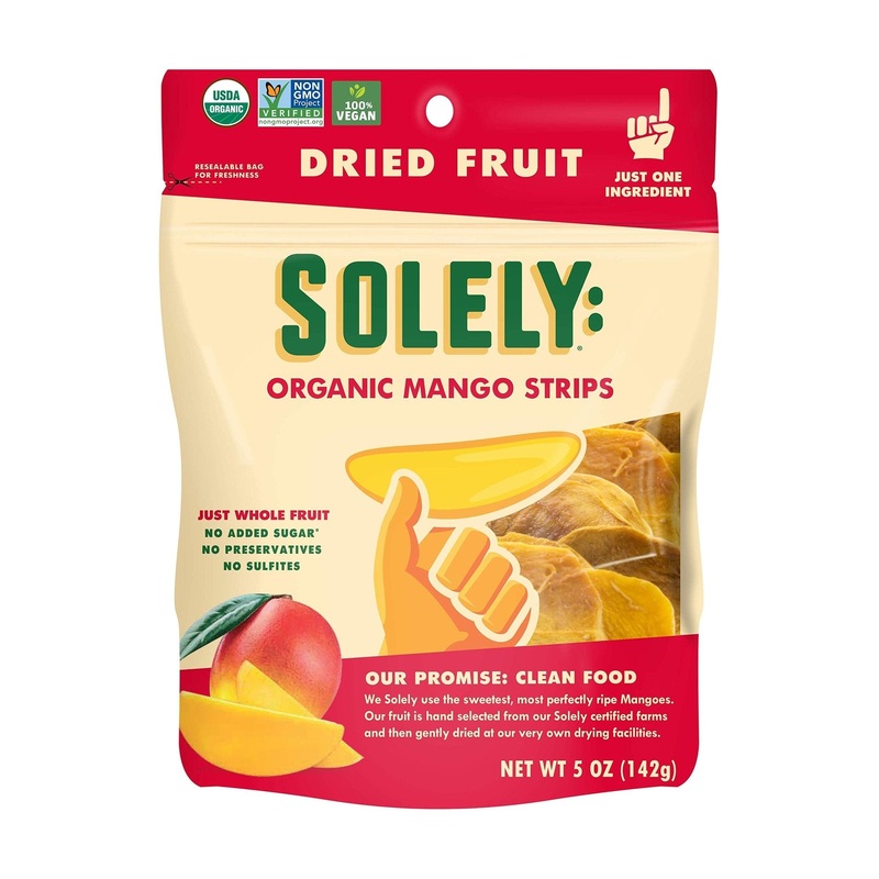 SOLELY Organic Dried Mango Strips