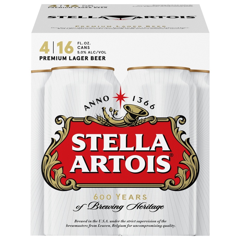 Stella Artois 6x 4 Pack (16 oz Cans)