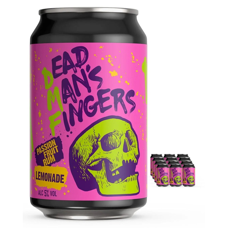 Dead Mans Fingers Passion Fruit Rum with Lemonade Multipack, 12 x 330 ml