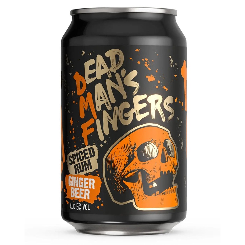 Dead Mans Fingers Spiced Rum with Ginger Beer, 330 ml