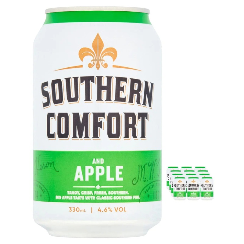 Southern Comfort Hard Apple Can Multipack, 12 x 330 ml