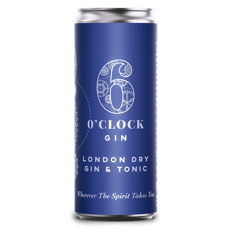 6 O'Clock London Dry Gin & Tonic 4pk