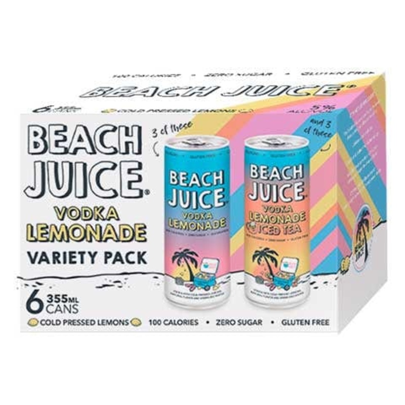 BEACH JUICE VODKA LEMONADE VARIETY 6PK C/O