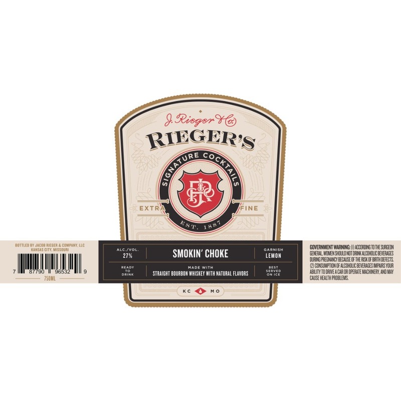 J. Rieger Signature Cocktails Smokin Choke