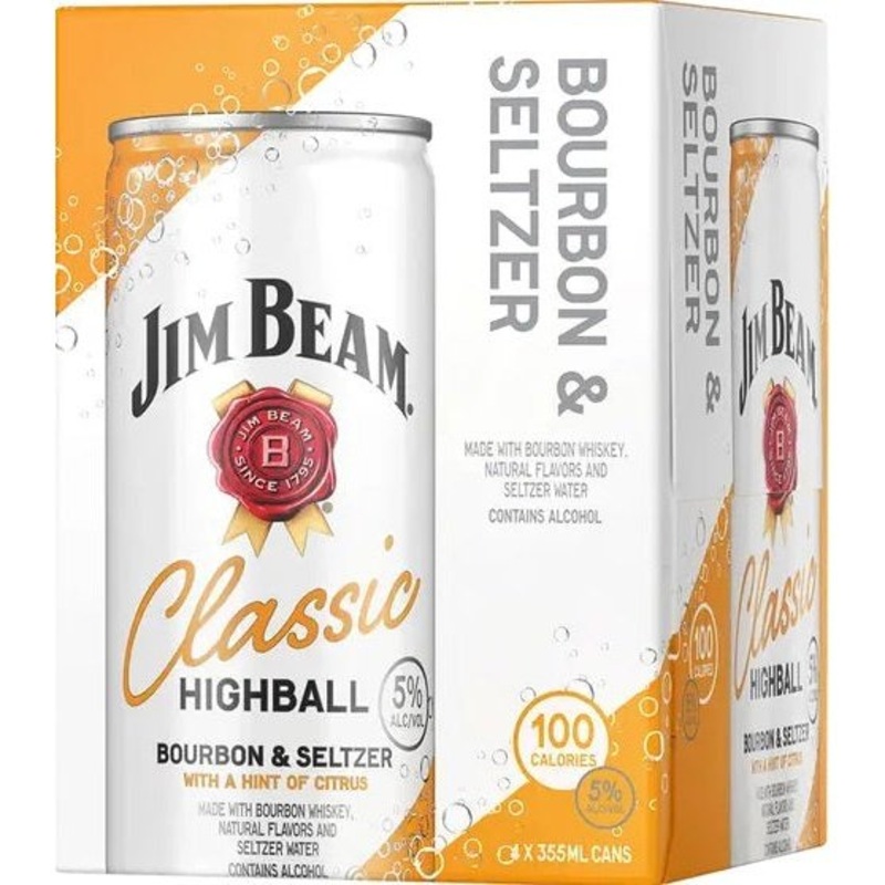 Jim Beam Classic Highball Bourbon & Seltzer 10 4pk 355ml