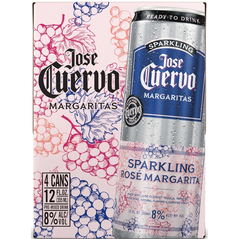 JOSE CUERVO SPARKLING ROSE MARGARITA 4PK