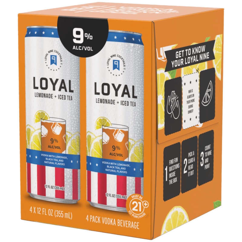 LOYAL LEMONADE ICED TEA 4PK C/O