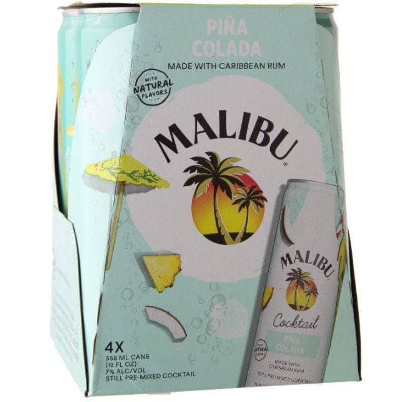 MALIBU COCKTAILS PINA COLADA 4PK
