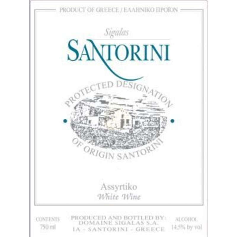 Sigalas Santorini Assyrtiko 2022 750