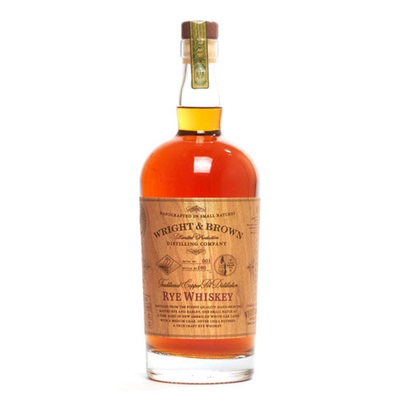 Wright & Brown Straight Rye Cask Strength Whiskey 750 ML