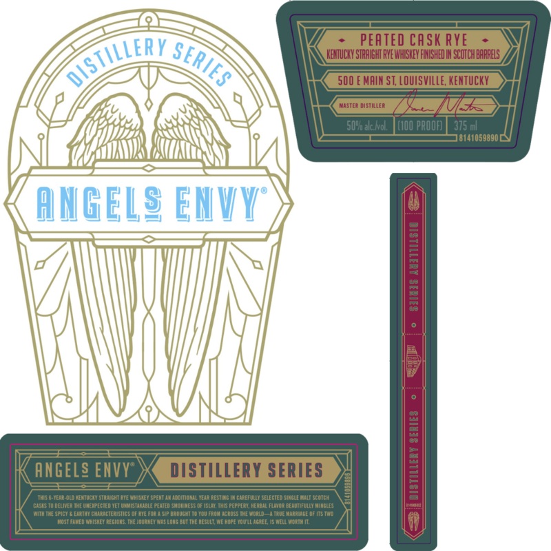 Angels Envy Distillery Series Peated Cask Rye 375mL