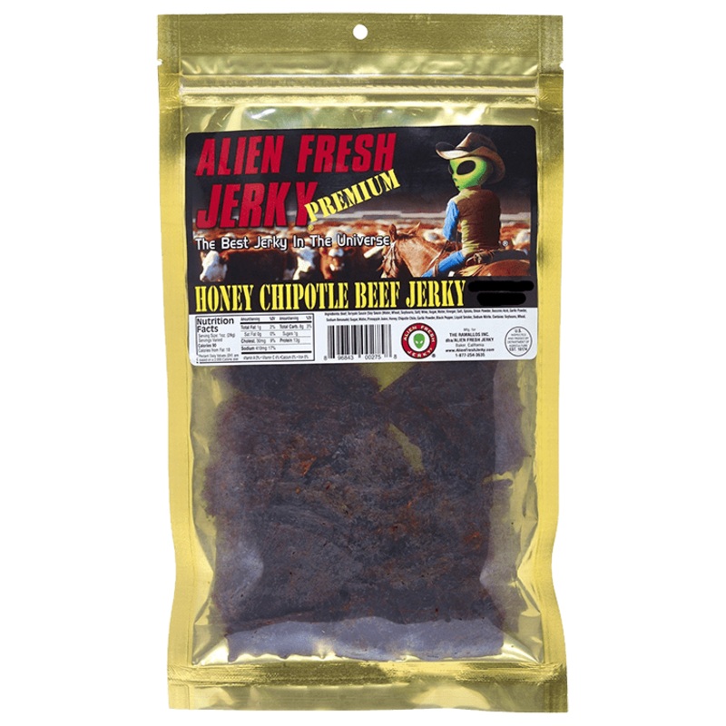 Alien Fresh Honey Chipotle Beef Jerky, 3.25 oz