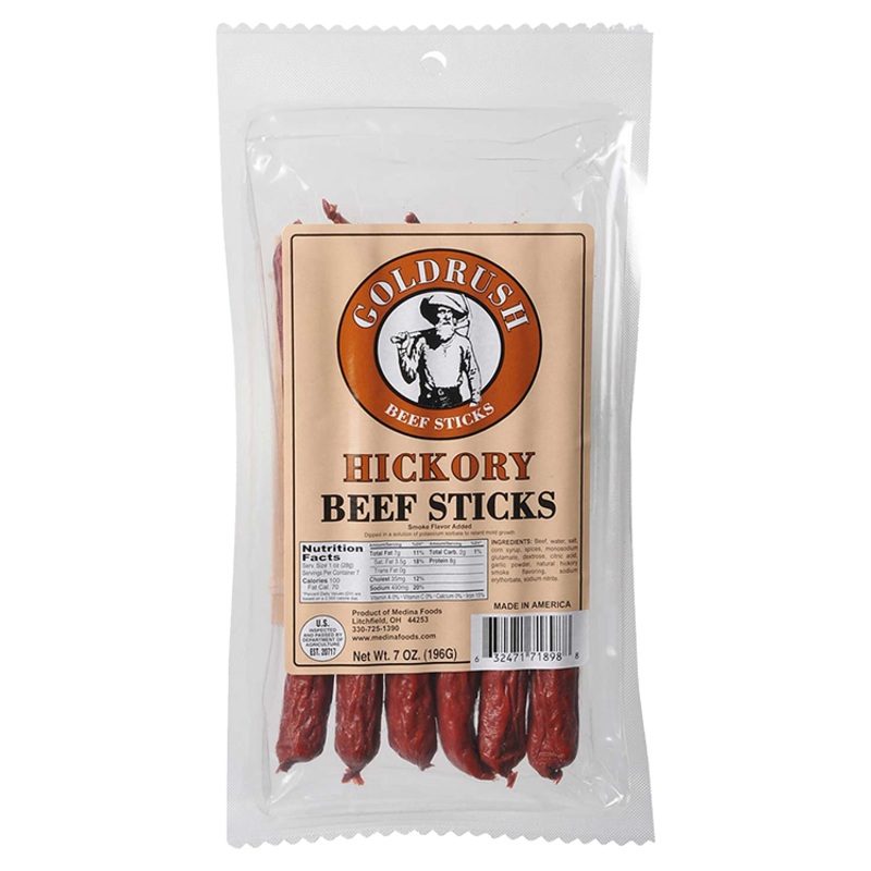 Goldrush Hickory Beef Sticks, 7 oz