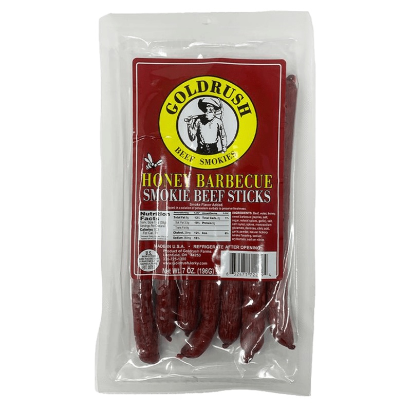 Goldrush Honey Barbeque Smokie Beef Sticks, 7 oz