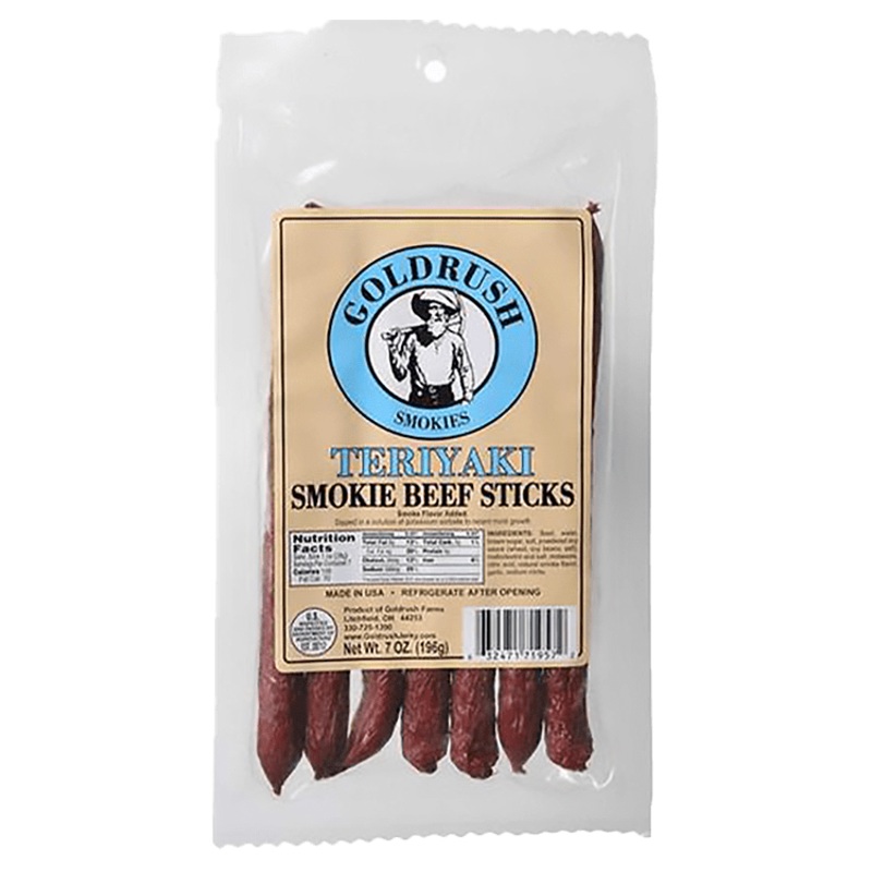 Goldrush Teriyaki Beef Sticks, 7 oz