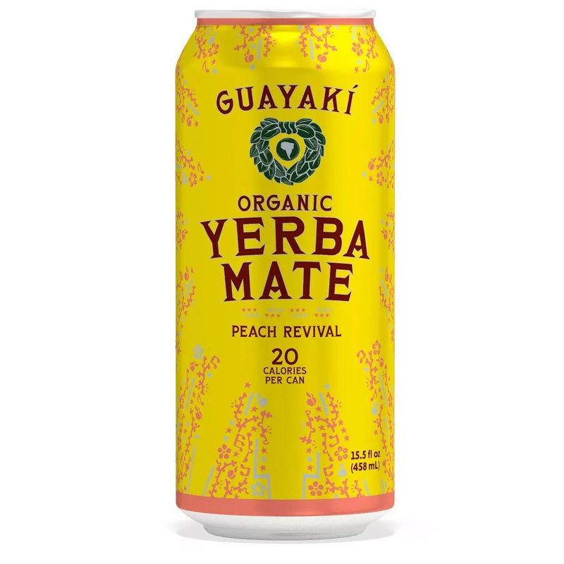 Guayaki Organic Yerba Mate Peach Revival 15.5oz