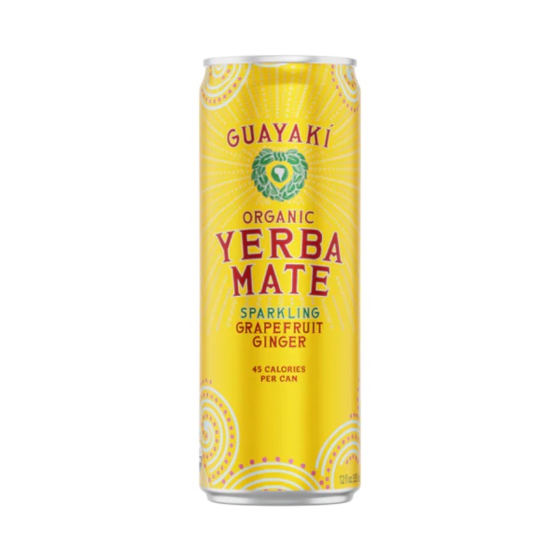 Guayaki Organic Yerba Mate Sparkling Grapefruit Ginger 12oz