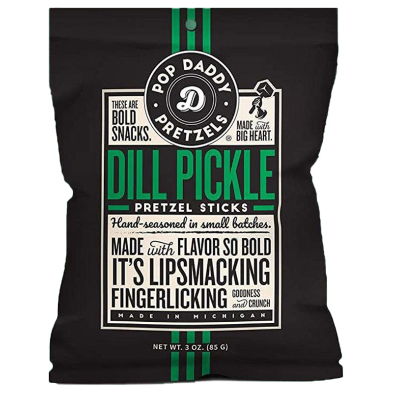 Pop Daddy Dill Pickle Pretzels, 7.5 oz