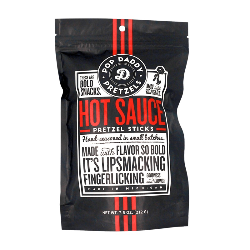 Pop Daddy Hot Sauce Pretzels, 7.5 oz