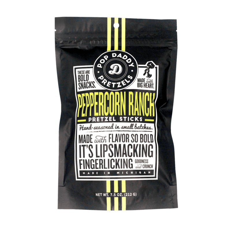 Pop Daddy Peppercorn Ranch Pretzels, 7.5 oz