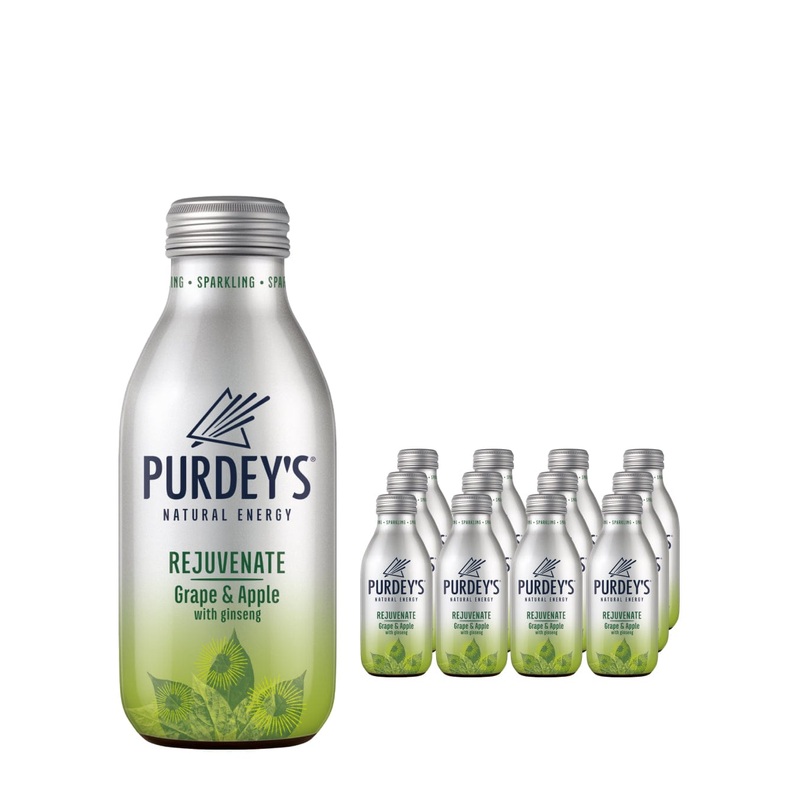 Purdey's Natural Energy Rejuvenate Grape & Apple Multipack, 12 x 330 ml