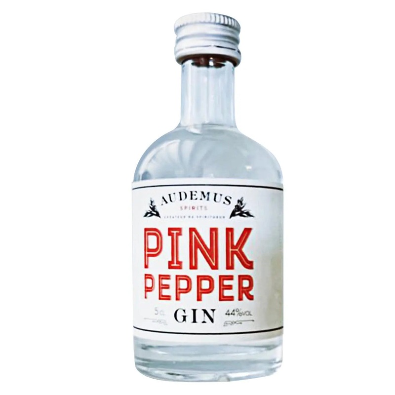 Audemus Pink Pepper White Label Gin Miniature, 5 cl