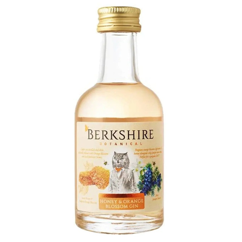 Berkshire Botanical Honey & Orange Blossom Gin Miniature, 5 cl